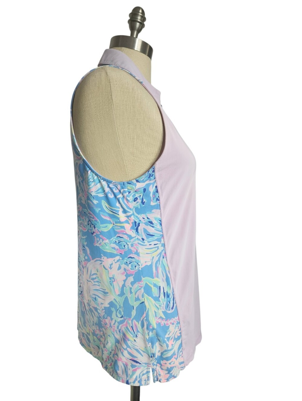 LILLY PULITZER Reesa Luxletic Purple Sleeveless Golf Tennis Top | SZ L - Picture 3 of 11